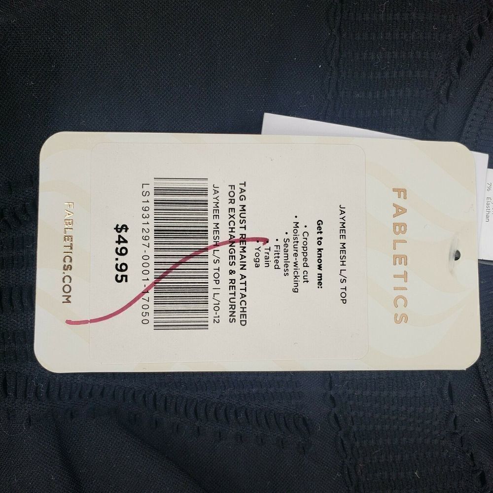 Fabletics Top Seamless Compression Mesh Crop - Picture 10 of 12